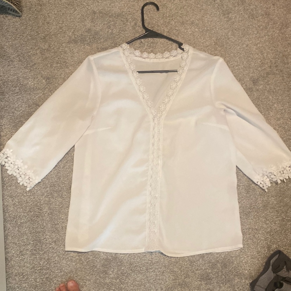 White Top with Lace
